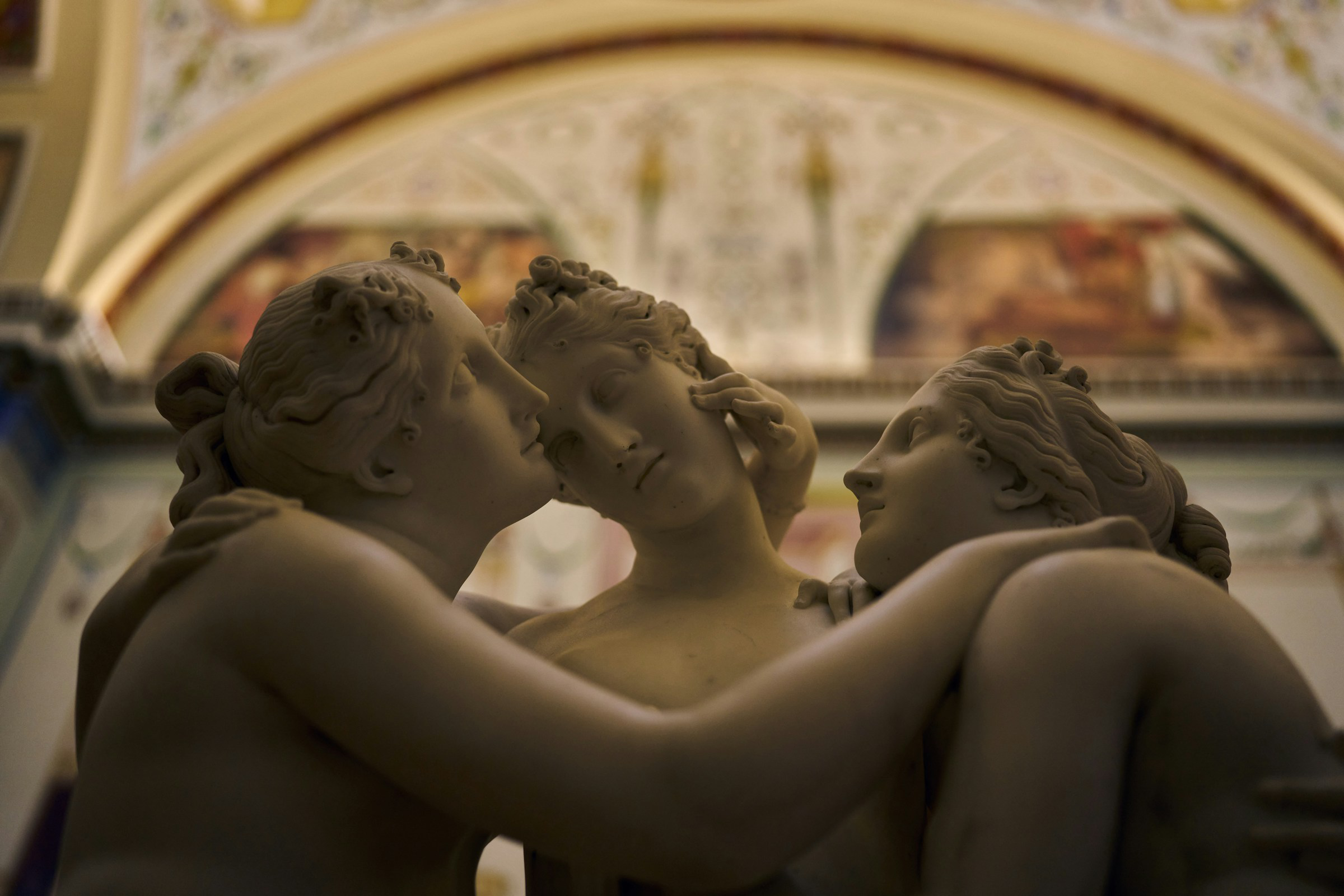  Statue of the three graces in a museum